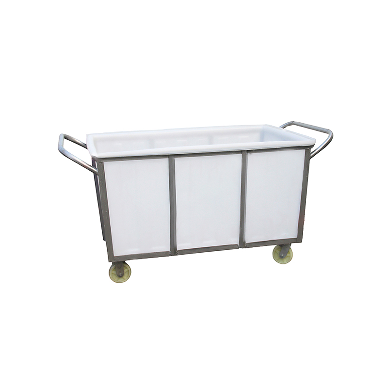 Seau de chariot carré en PE de 600 L